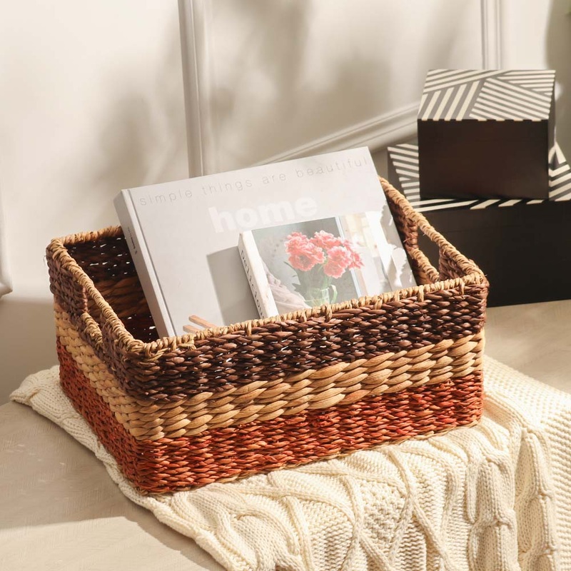 Water Hyacinth Storage Basket Large - Earthy
