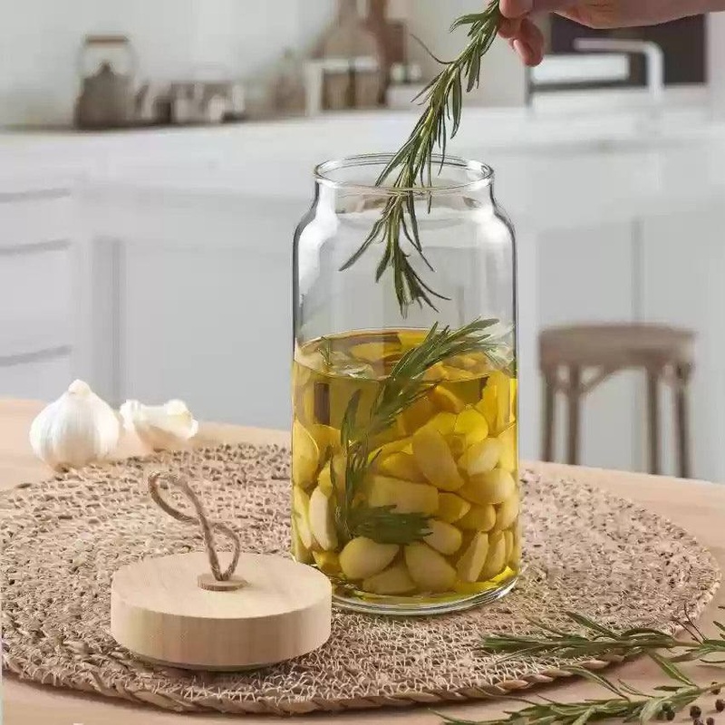 Woody Storage Jar with Lid - Large