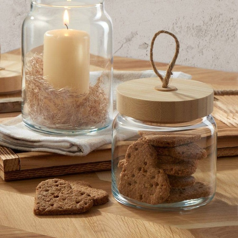 Woody Storage Jar with Lid - Small