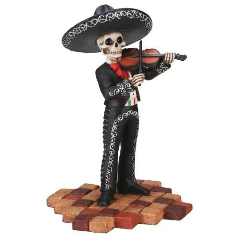 Day of the Dead figurine - Mariachi with Violin