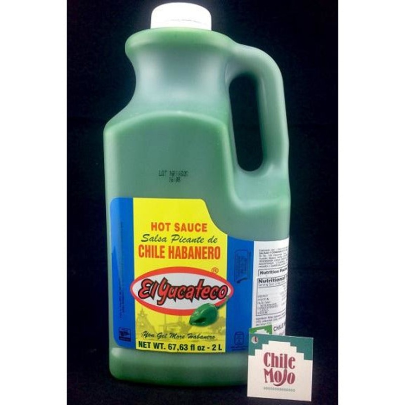 El Yucateco Green Habanero Hot Sauce 2 litre Jug