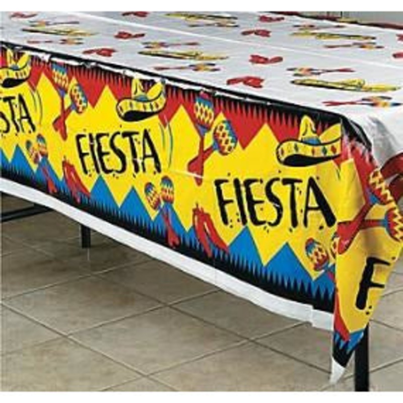 Fiesta plastic Table cover 137cm x 182cm