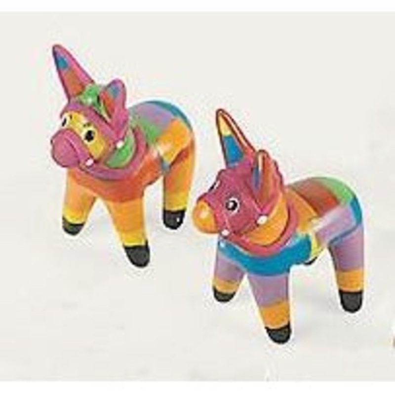Plastic Fiesta Donkey 7.5cm high