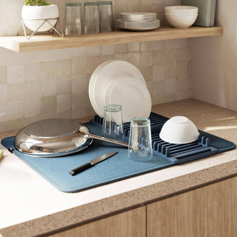 Udry Dish Drying Mat - Denim