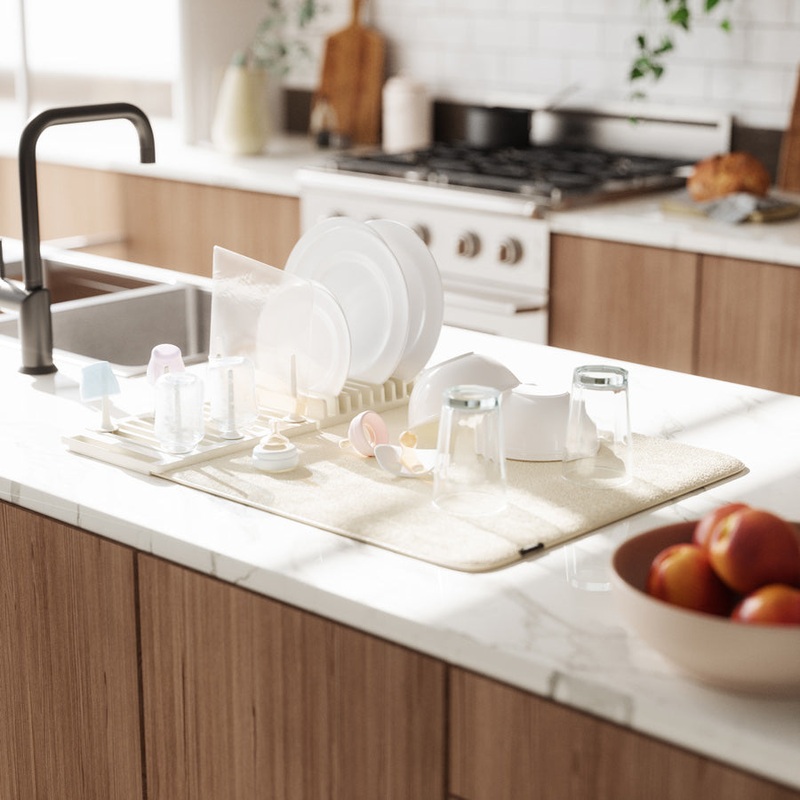UDry Peg Drying Rack with Mat - Linen