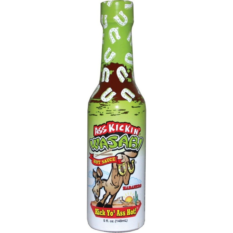 Ass Kickin Wasabi Horseradish Hot Sauce 5oz (148ml)