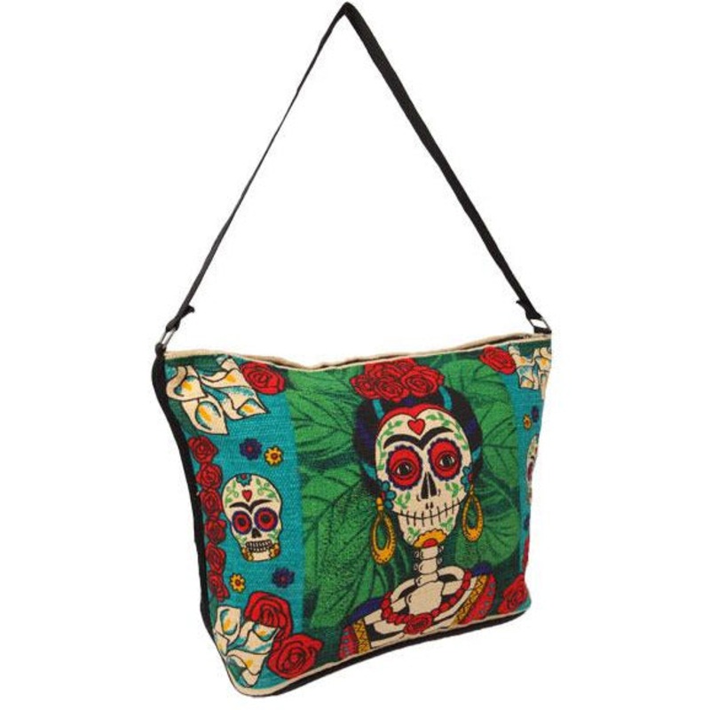 Canvas Shoulder Bag Day of the Dead - Frida Kahlo