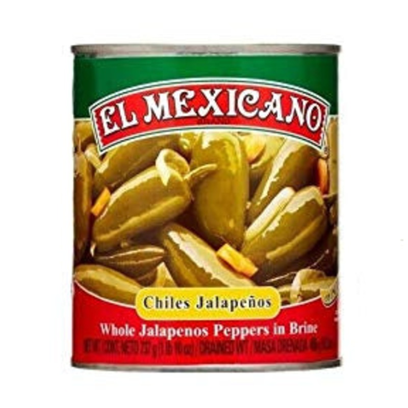 Chiles canned Jalapeno whole El Mexicano 737gm