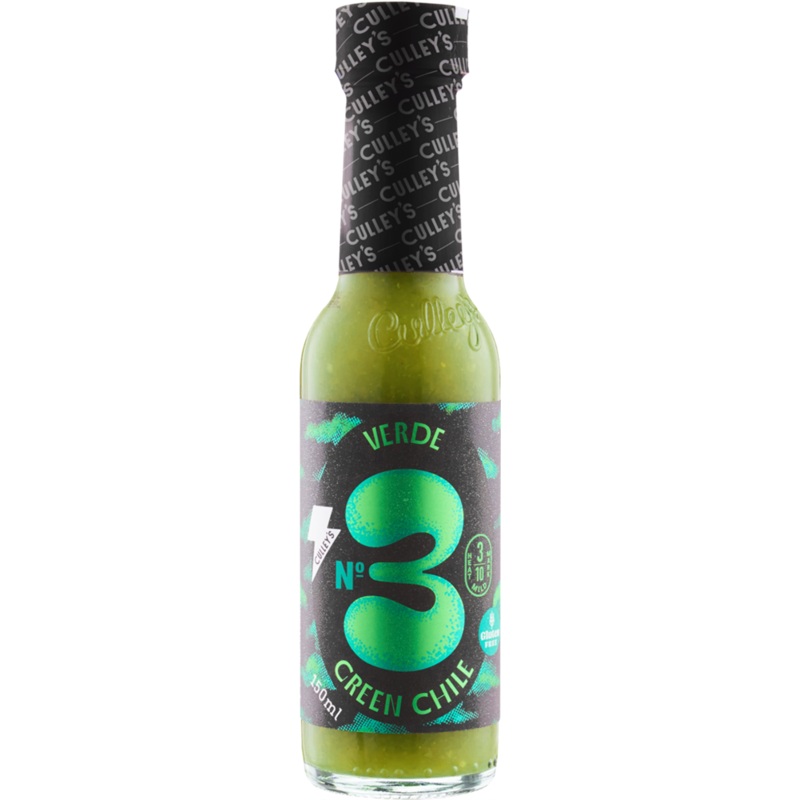 Culleys #3 Green Chile Verde Hot Sauce 150ml