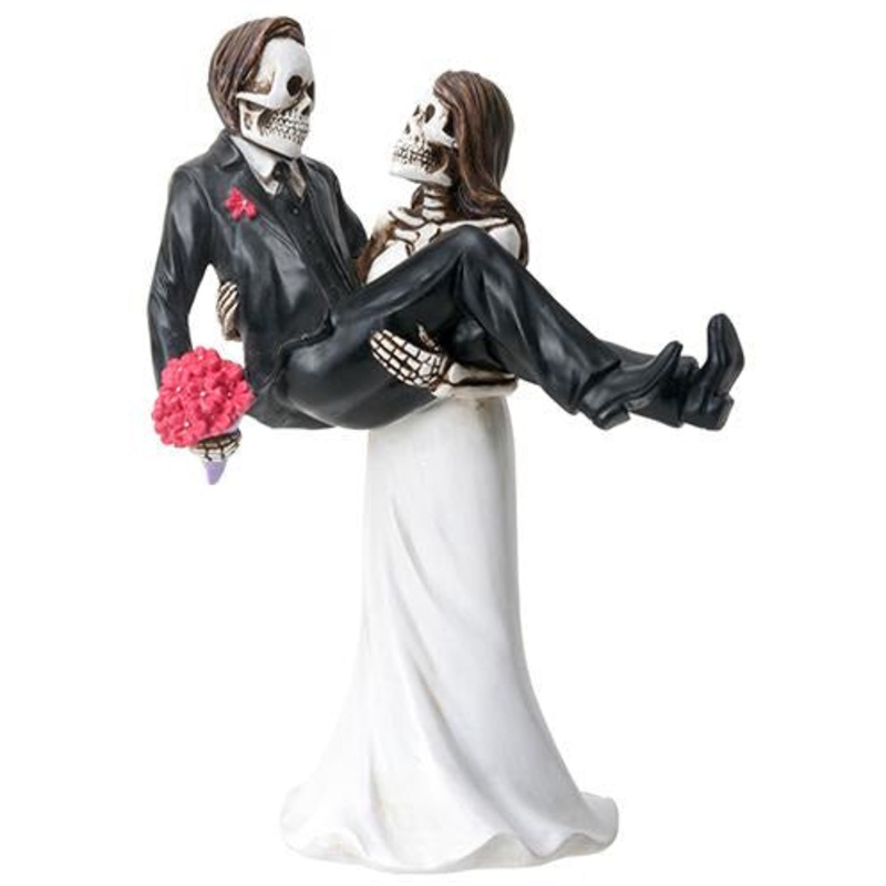 Day of the Dead figurine - Bride carrying Groom