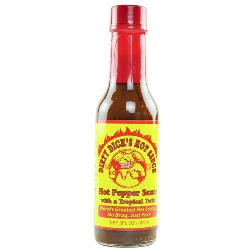 Dirty Dicks Hot Pepper Sauce with Tropical Twist 148ml (5oz)