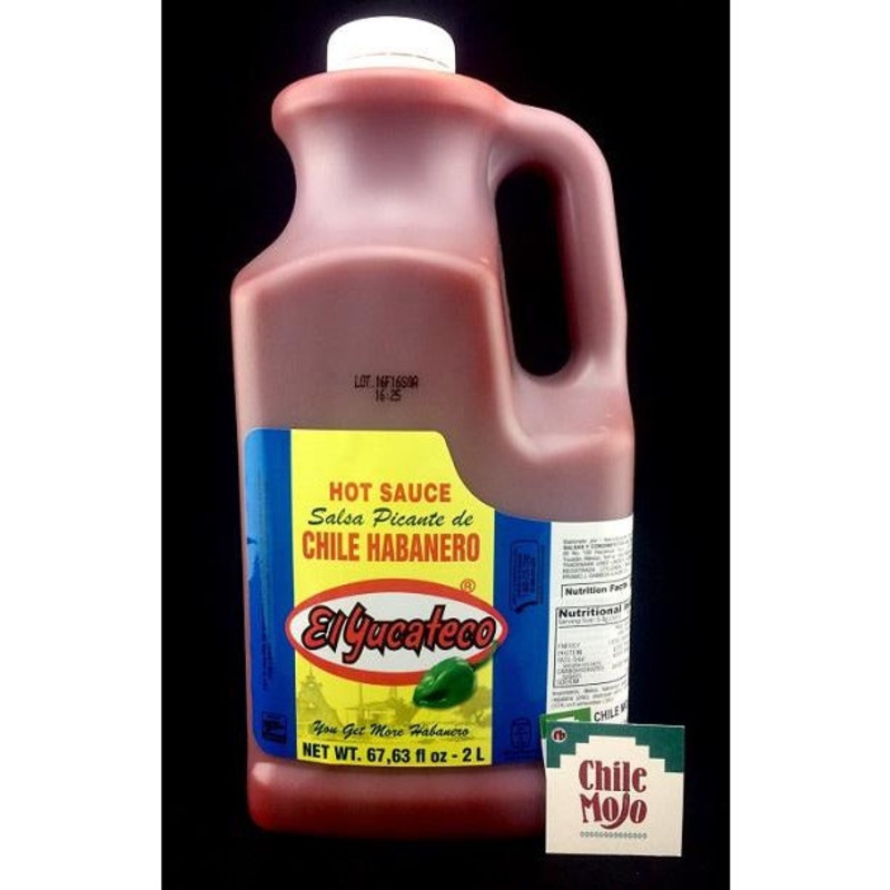 El Yucateco Red Habanero Hot Sauce 2 litre Jug