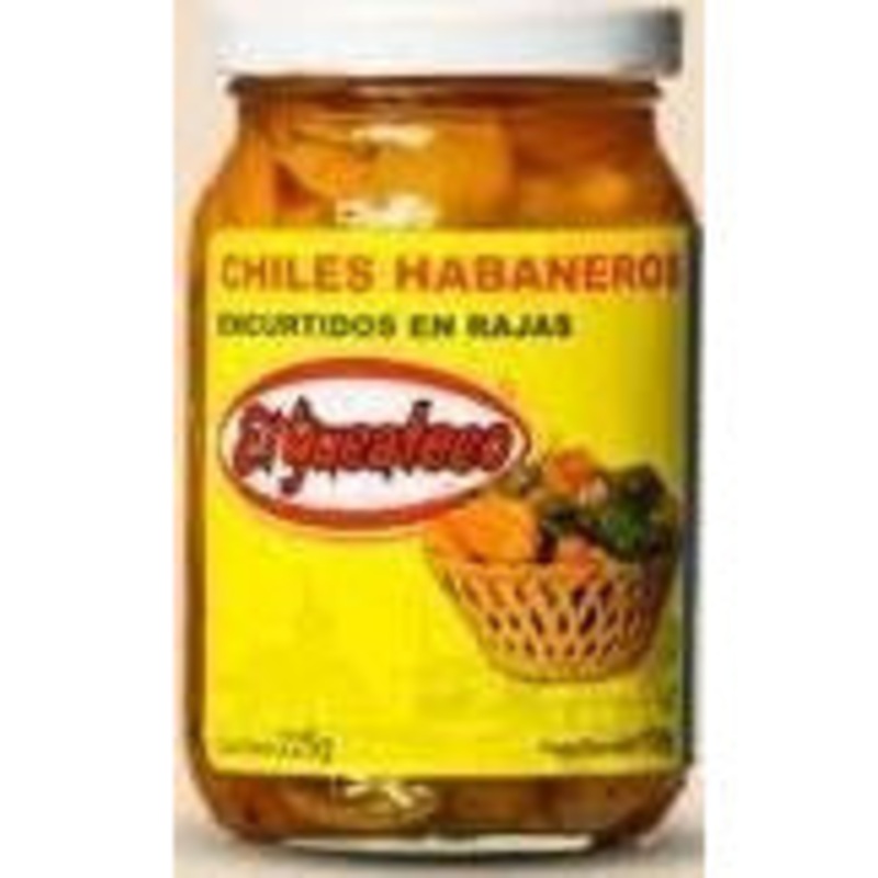 El Yucateco sliced Habaneros 230gm