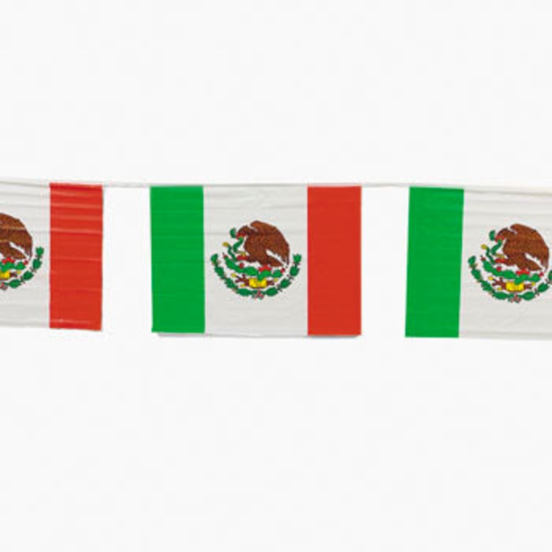Mexican Flag Banner 7.3 metres (24ft) long