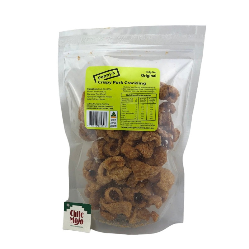 Pennys Pork Crackling Chicharron Original 140gm