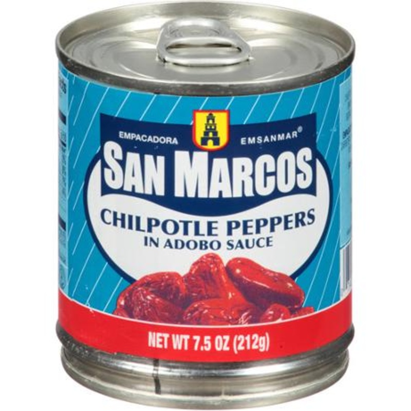 San Marcos Chipotle en adobo 212gm can
