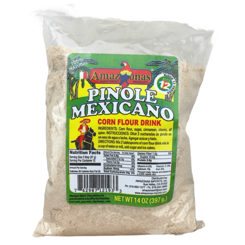 Amazonas Pinole Mexicano Corn Flour Drink Mix 397gm