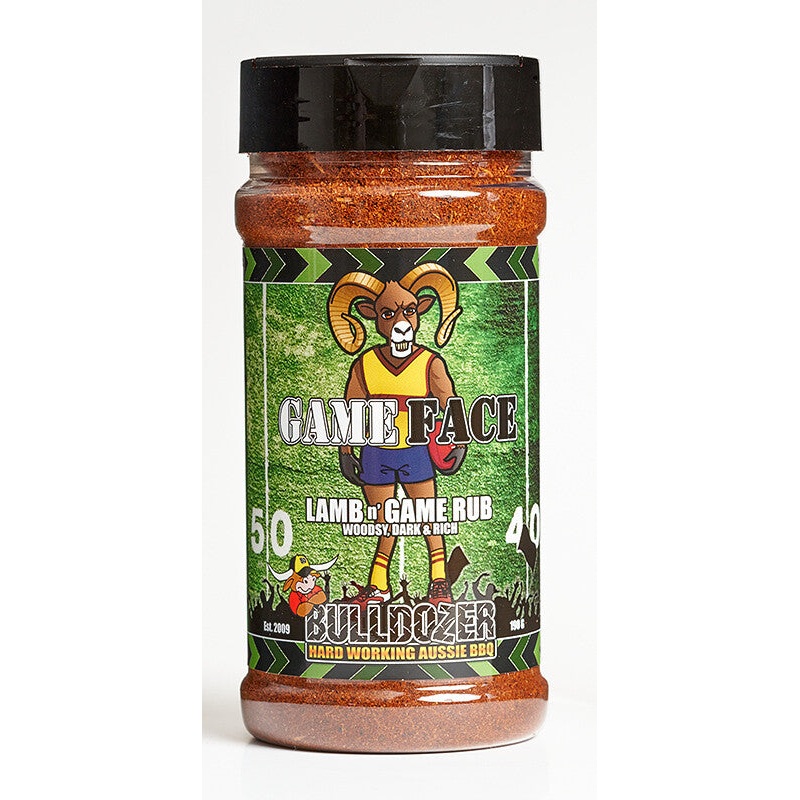 Bulldozer BBQ - Game Face Lamb and Game Rub 190gm