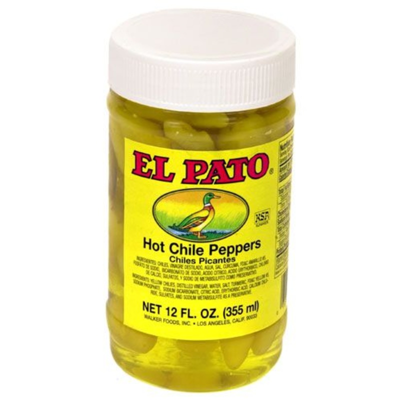 El Pato Hot Yellow Chile Peppers 12oz (340gm)