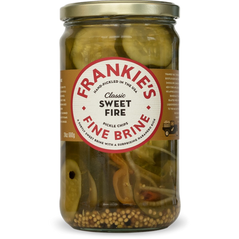 Frankies Fine Brine - Sweet Fire Pickle Chips 24oz (680gm)