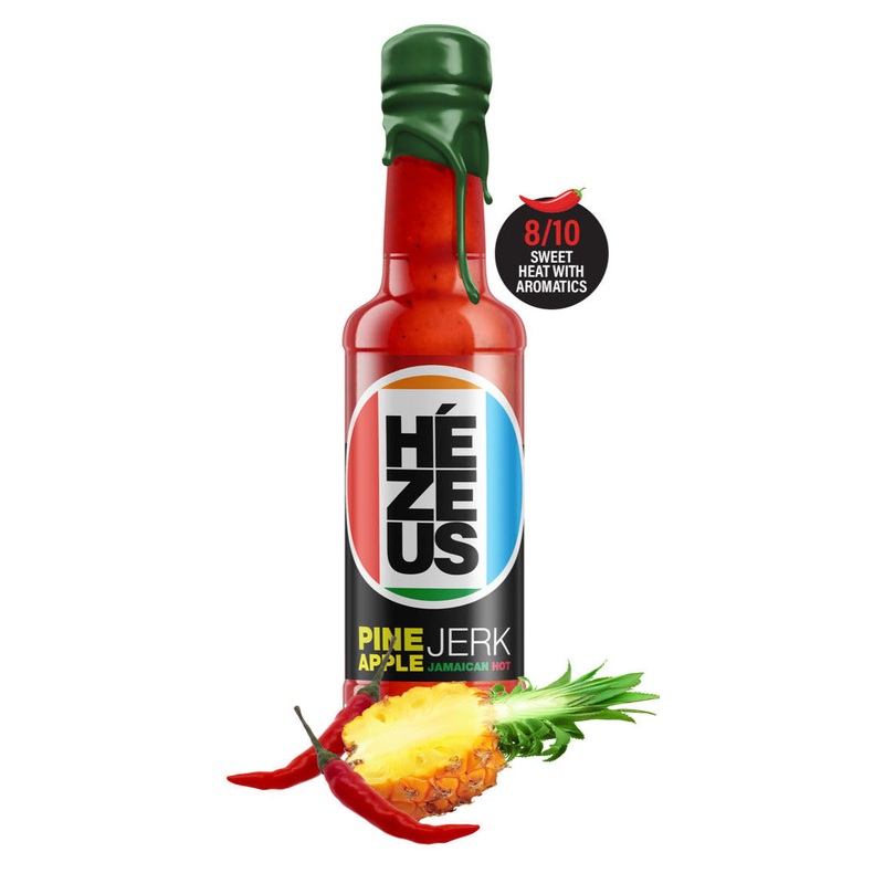 Hezeus Pinapple Jerk Jamaican Hot Sauce 150ml