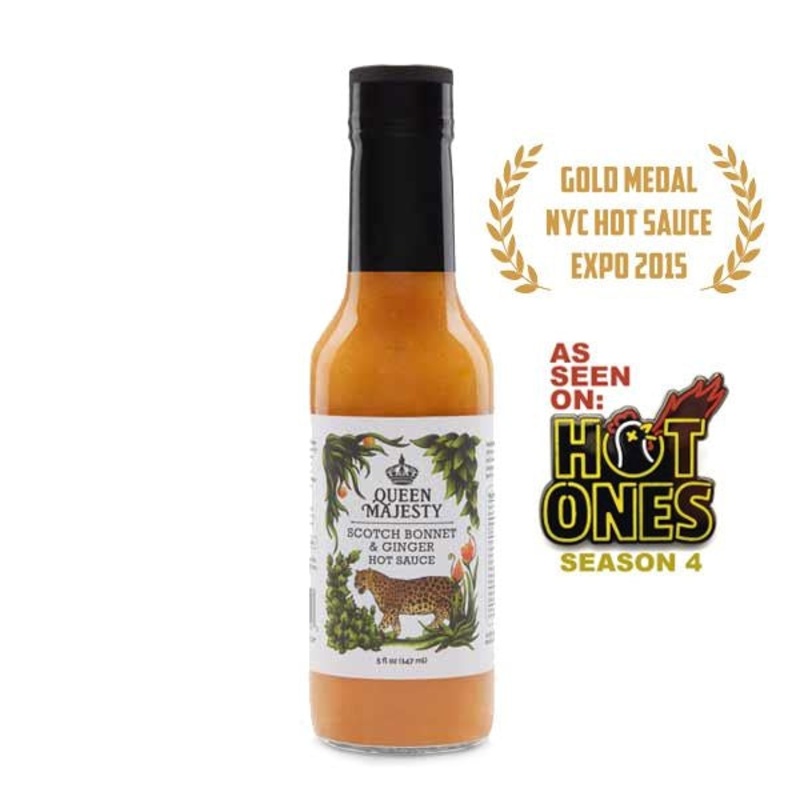 Queen Majesty Scotch Bonnet and Ginger Hot Sauce 148ml (5oz)