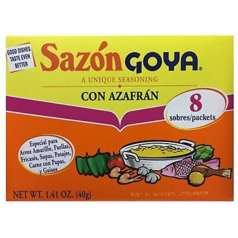 Sazon Goya Seasoning Azafran 40gm (8 sachets)