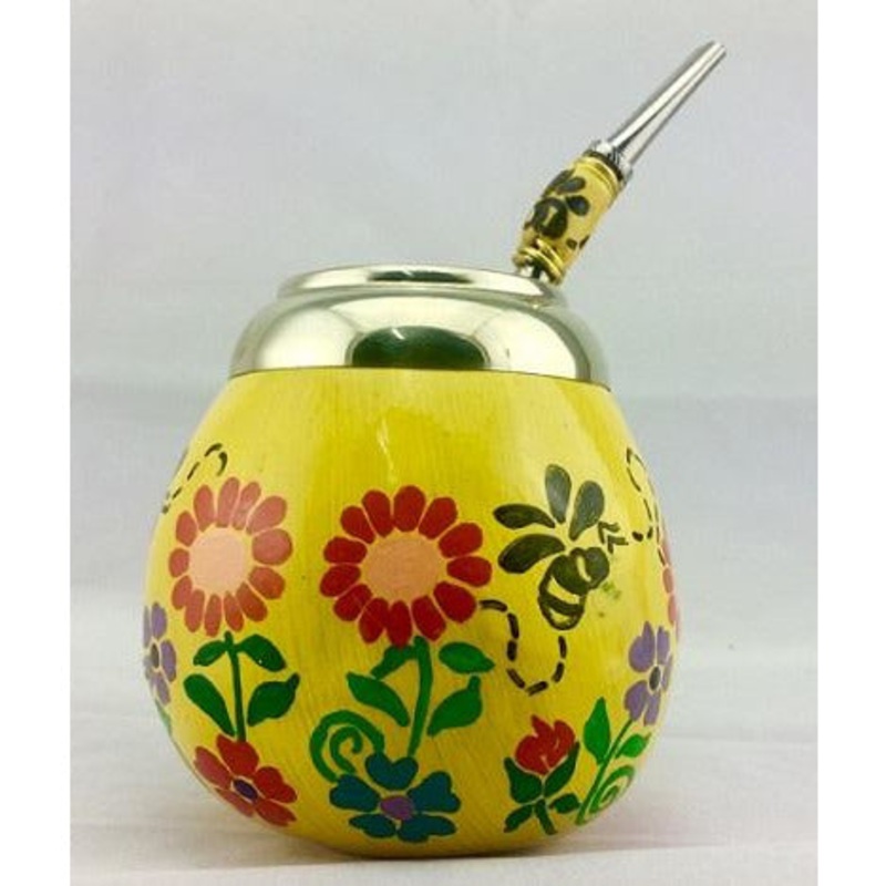 Yerba Mate Bee Gourd incl. Straw