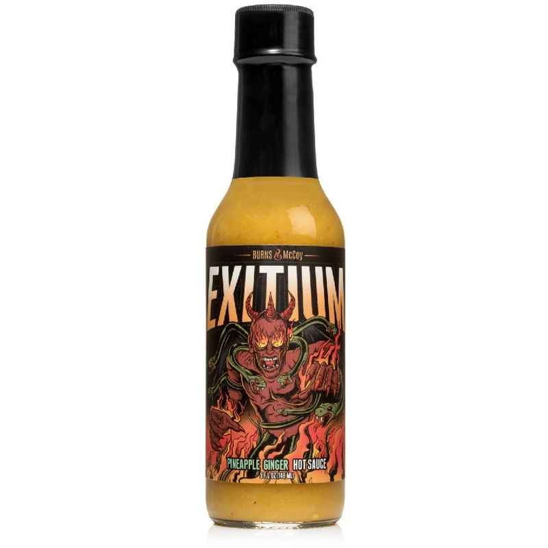 Burns and McCoy Exitium Pineapple Ginger Hot Sauce 148ml (5oz)