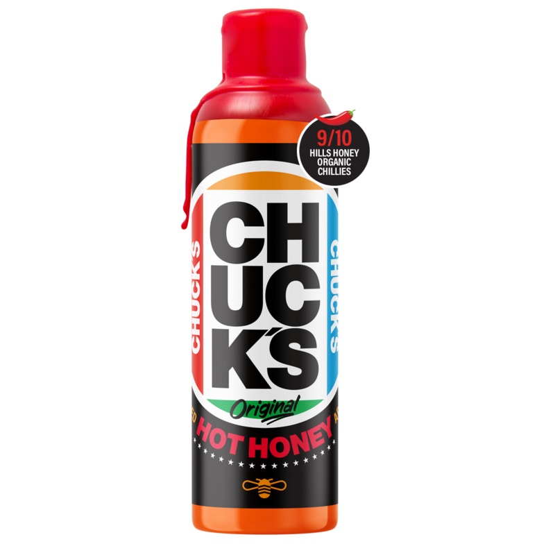 Chucks Hot Chilli-infused Honey by Hezeus 360gm