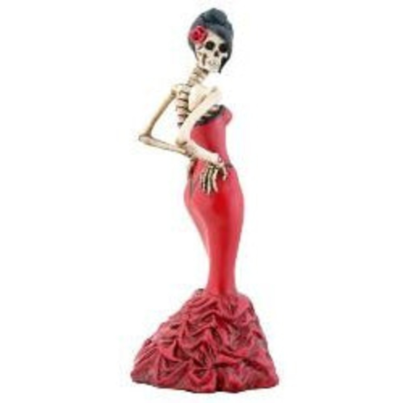 Day of the Dead figurine - Ballroom Dancer in Red
