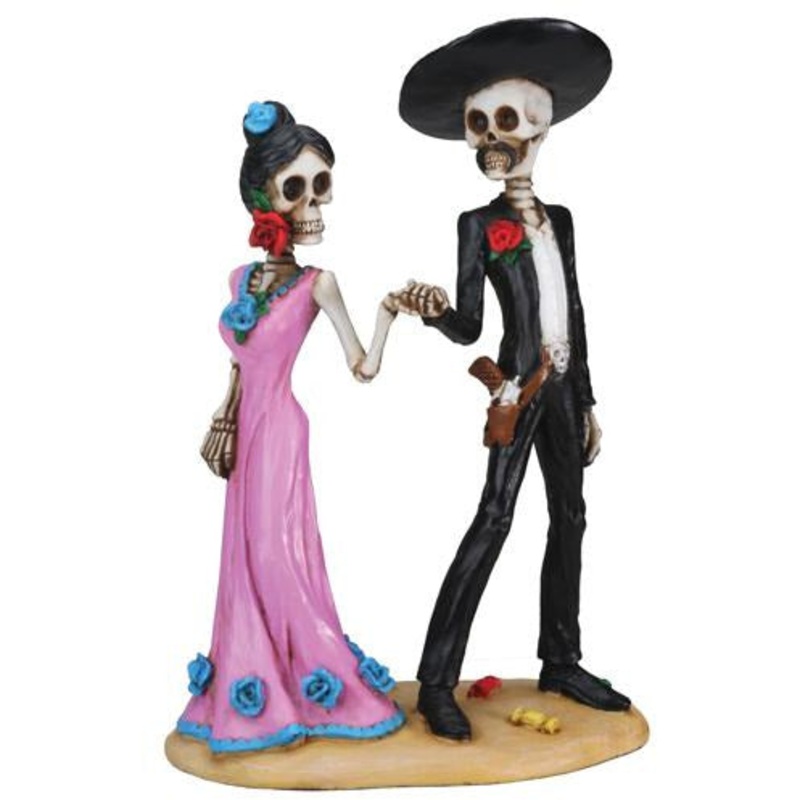 Day of the Dead figurine - Couple Holding Hands