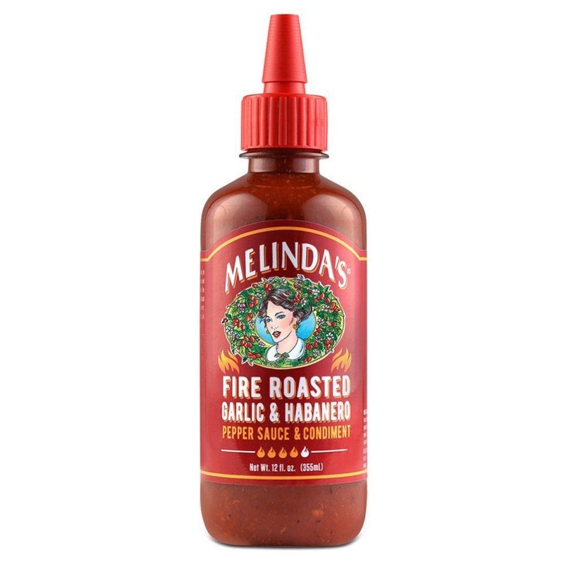 Melindas Fire Roasted Garlic and Habanero Hot Sauce 355ml