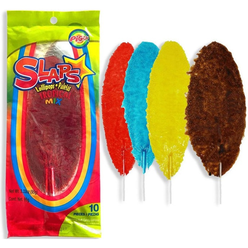 Pigui Slaps Mexican Candy Tropical Flavor Mix - 10 pieces (95gm)