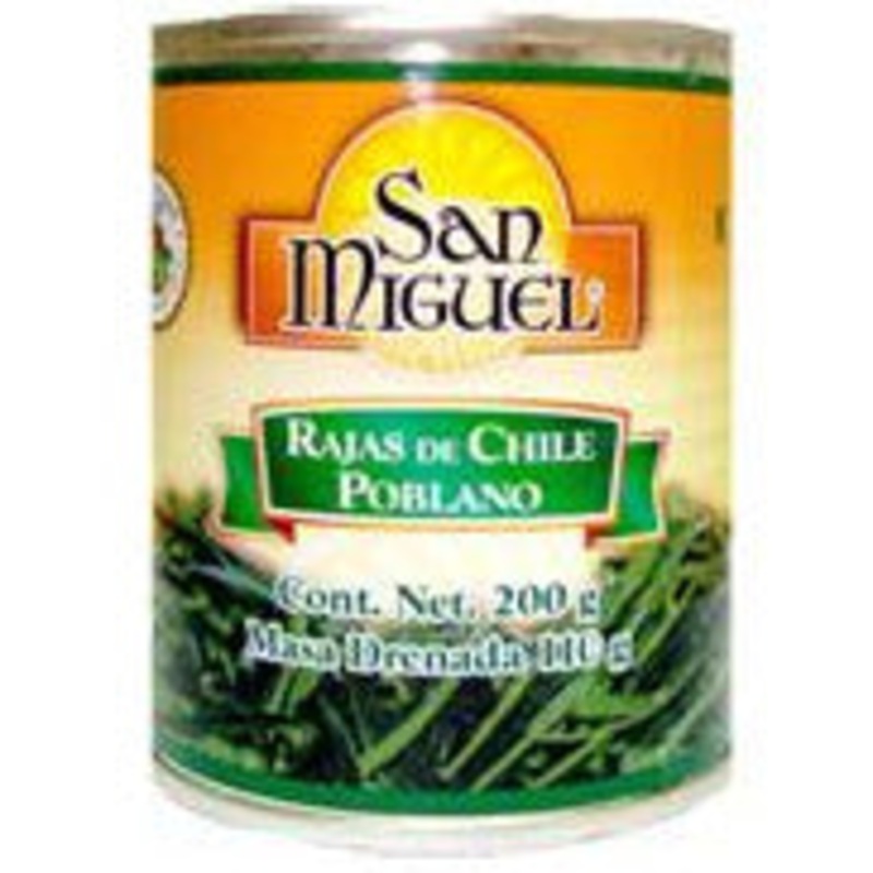 San Miguel Poblano chile strips 220g