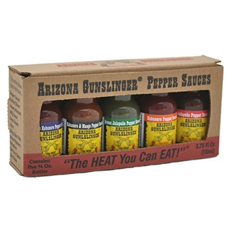Arizona Gunslinger 5-flavour Mini Hot Sauce Sampler Pack - 5 x .75oz (22ml)