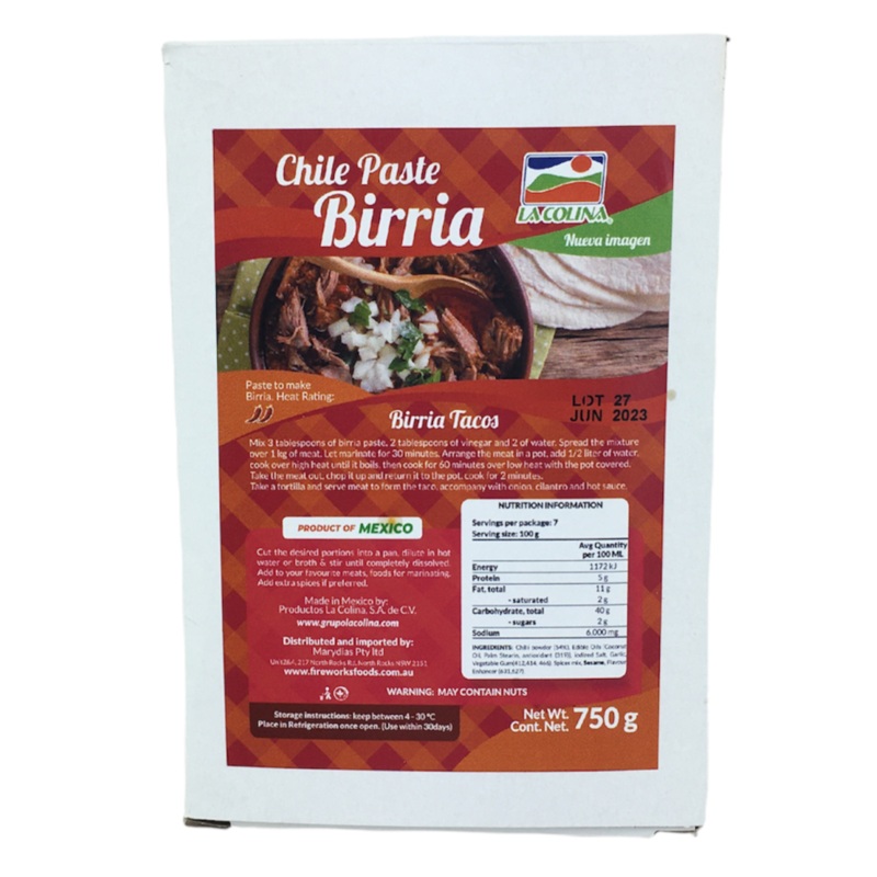 Birria Chile Paste - 750gm