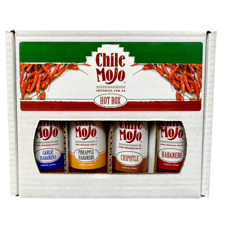 Chile Mojo 4-sauce Hot Box