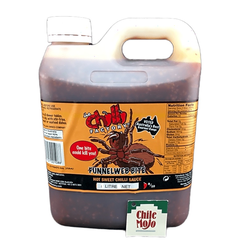 Chilli Factory Funnelweb Bite Hot Sweet Chilli Sauce - 1 litre
