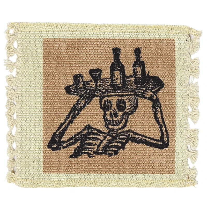 Day of the Dead Digital Print Coaster -  Posadas Day of the Dead Bartender