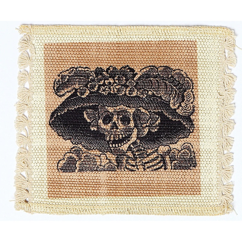 Day of the Dead Digital Print Coaster -  Posadas Day of the Dead Catrina
