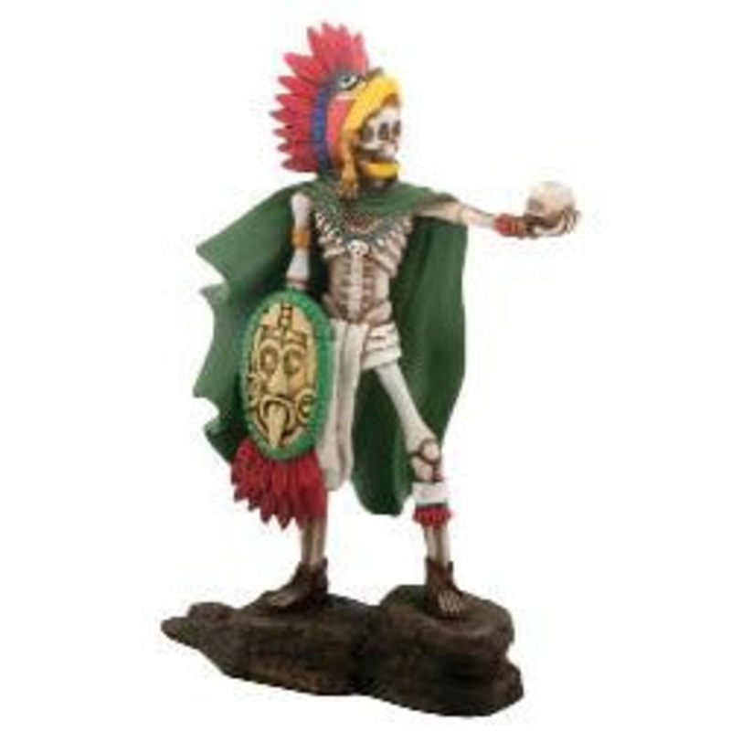Day of the Dead figurine - Aztec Warrior