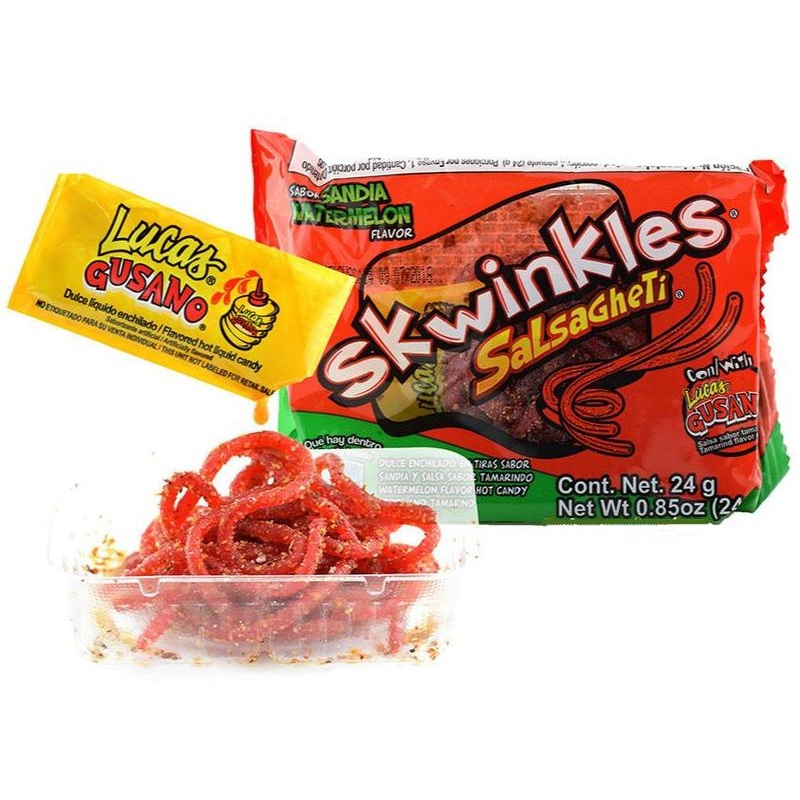 Lucas Salsagheti Watermelon Gusano Candy