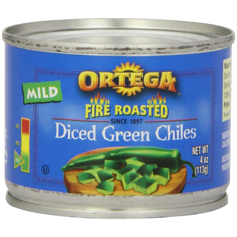 Ortega Fire Roasted Mild Diced Green Chiles 113gm (4oz)