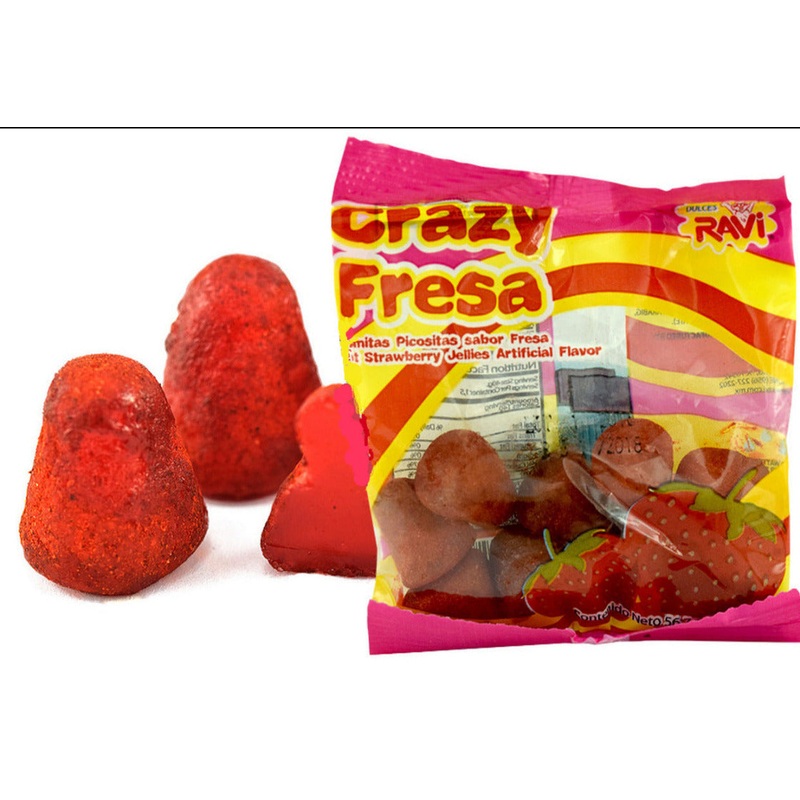 Ravi Crazy Fresa Mexican Strawberry Jelly Candy