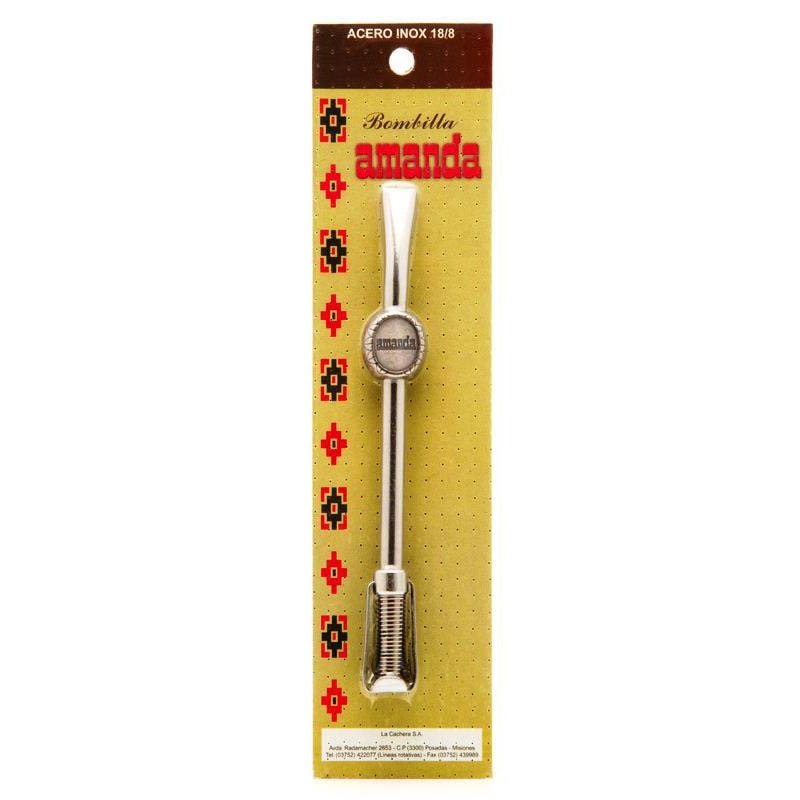 Amanda Inox 18/8 Mate Straw Bombilla 15cm