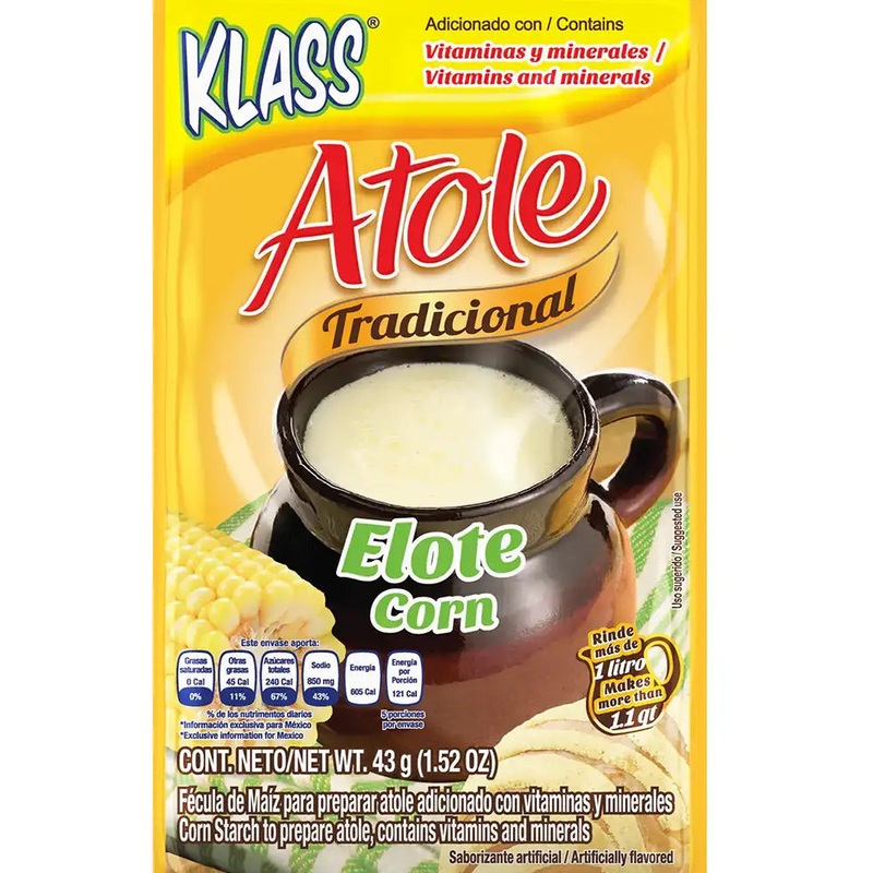 Atole Mexican Corn Beverage Powder - Elote Corn