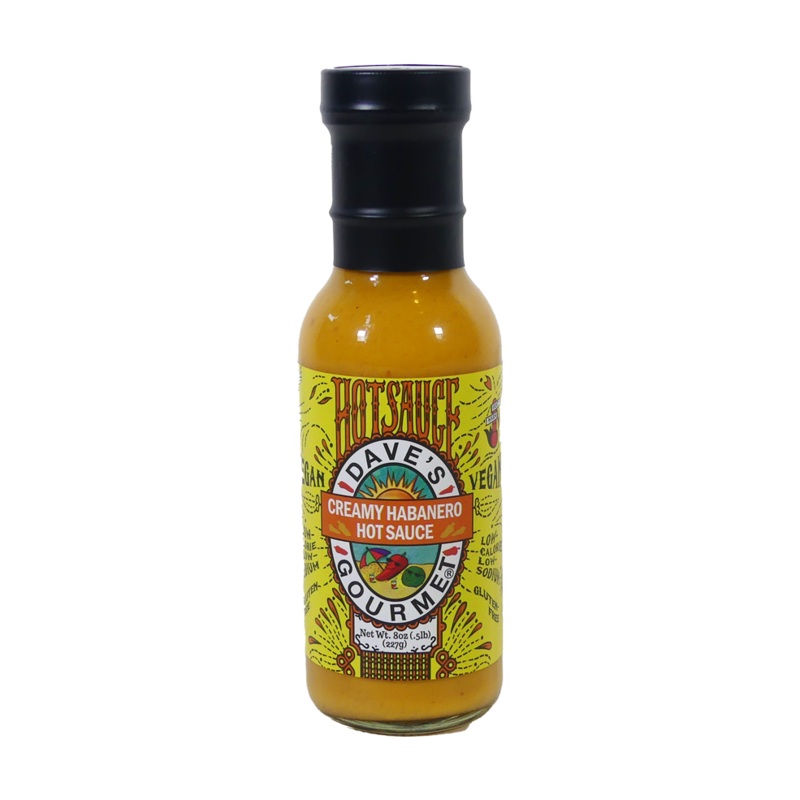 Daves Gourmet Creamy Habanero Hot Sauce 227gm (8oz) - best before Jun 2025