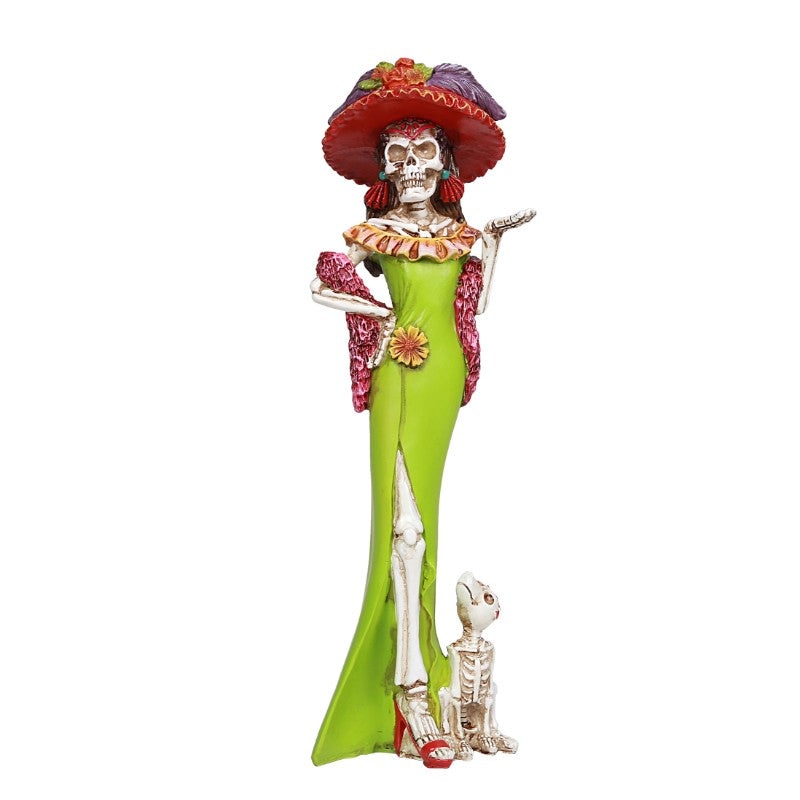 Day of the Dead - Senorita with faithful dog