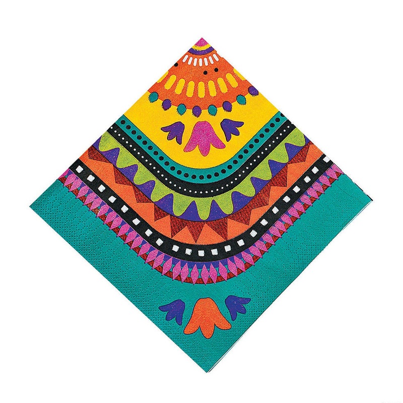Festive Fiesta Lunch Napkins - 16 pack